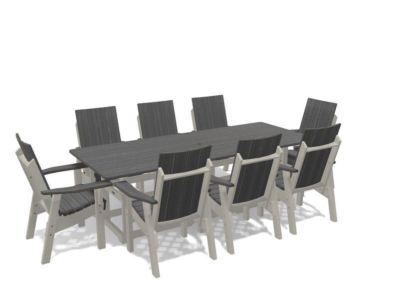 Krahn 40" x 96" Dining Table with 8 Chairs