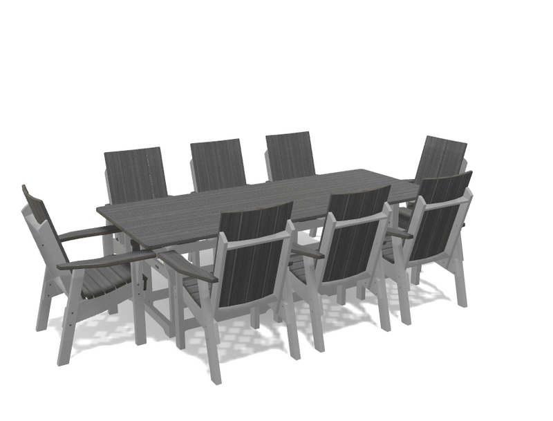Krahn 40" x 96" Dining Table with 8 Chairs
