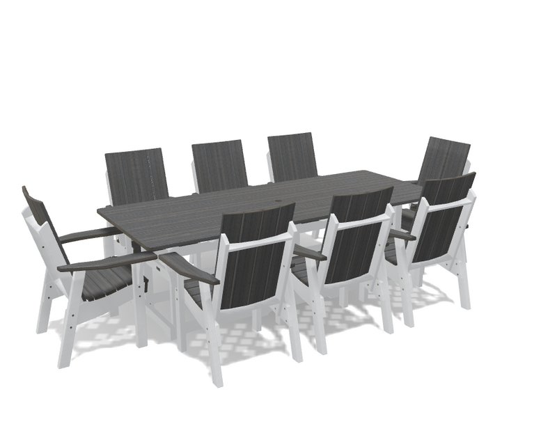Krahn 40" x 96" Dining Table with 8 Chairs