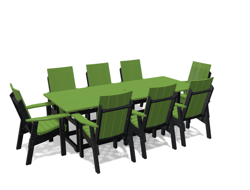Krahn 40" x 96" Dining Table with 8 Chairs