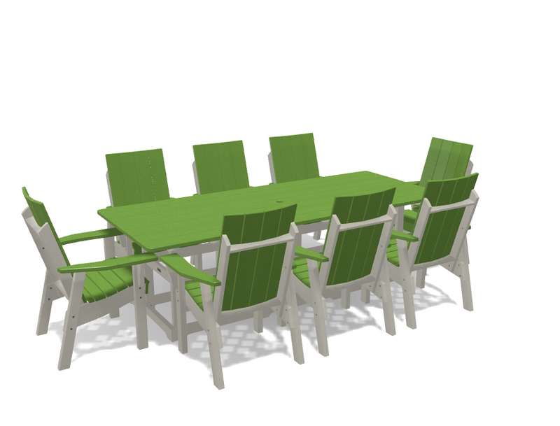 Krahn 40" x 96" Dining Table with 8 Chairs