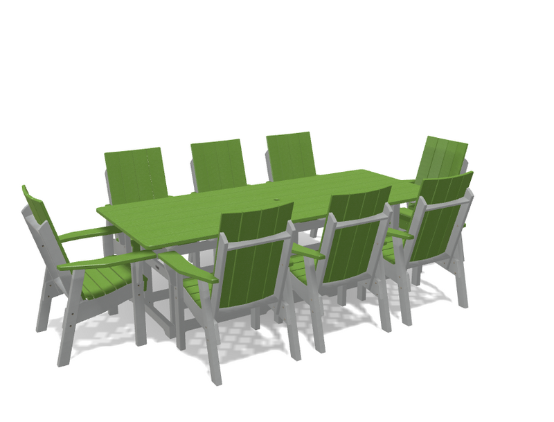 Krahn 40" x 96" Dining Table with 8 Chairs