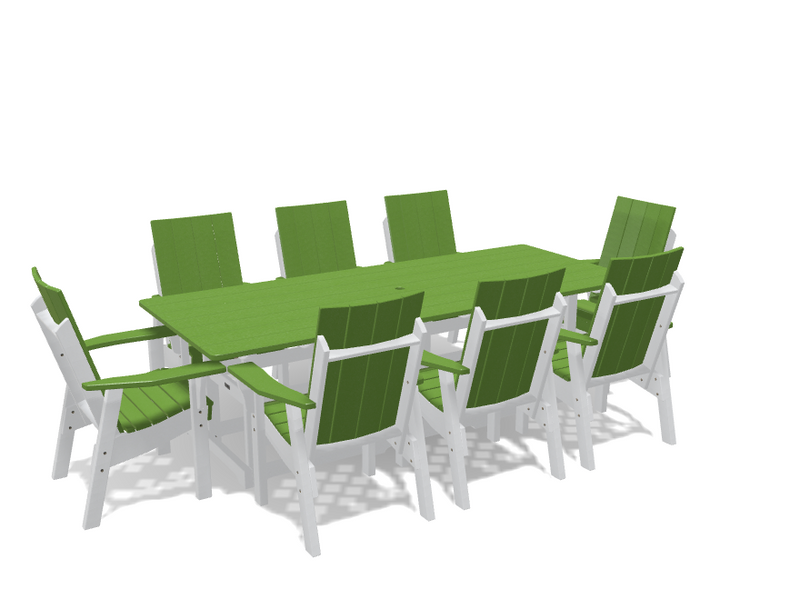 Krahn 40" x 96" Dining Table with 8 Chairs