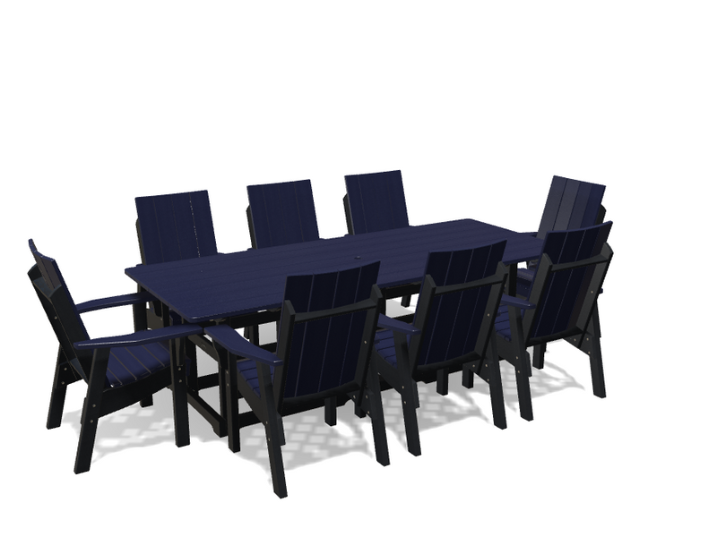 Krahn 40" x 96" Dining Table with 8 Chairs