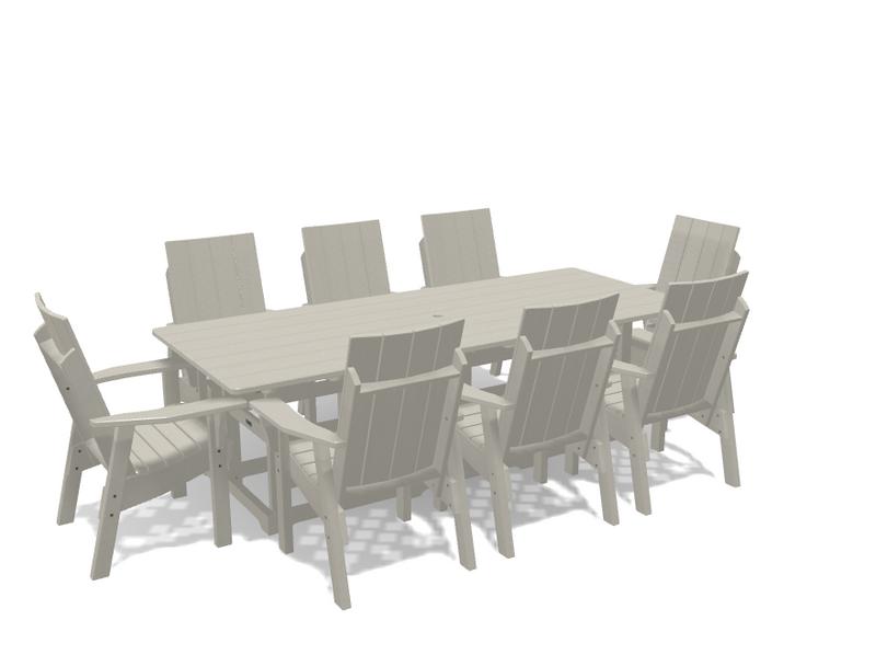 Krahn 40" x 96" Dining Table with 8 Chairs