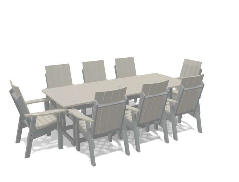 Krahn 40" x 96" Dining Table with 8 Chairs
