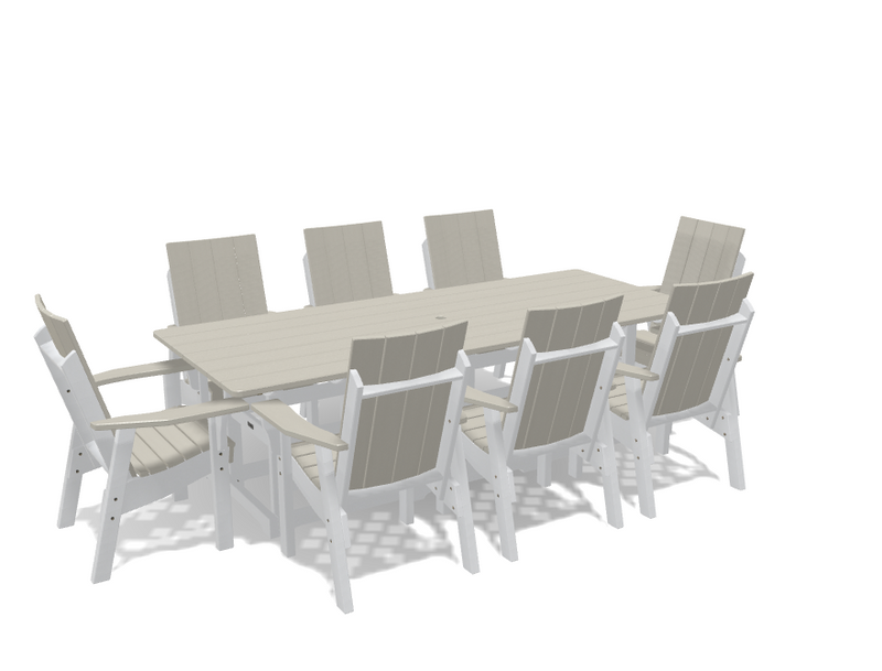 Krahn 40" x 96" Dining Table with 8 Chairs