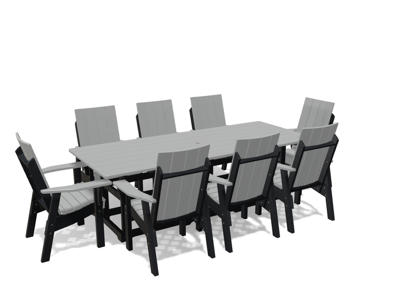 Krahn 40" x 96" Dining Table with 8 Chairs