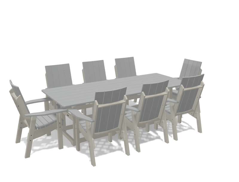 Krahn 40" x 96" Dining Table with 8 Chairs