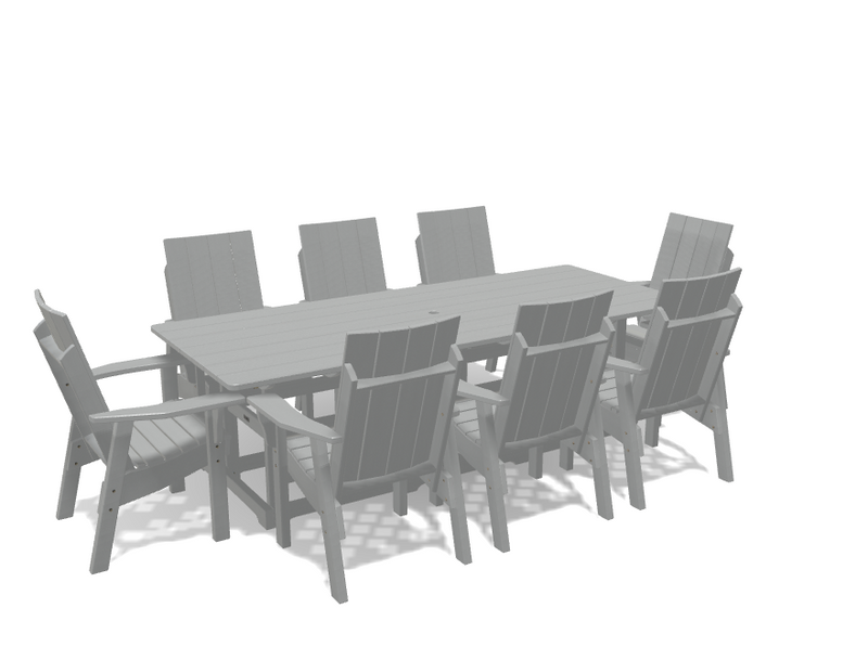 Krahn 40" x 96" Dining Table with 8 Chairs