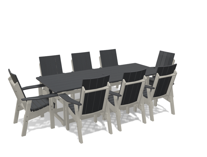 Krahn 40" x 96" Dining Table with 8 Chairs