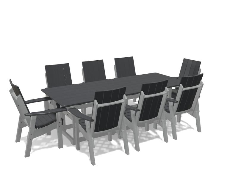 Krahn 40" x 96" Dining Table with 8 Chairs