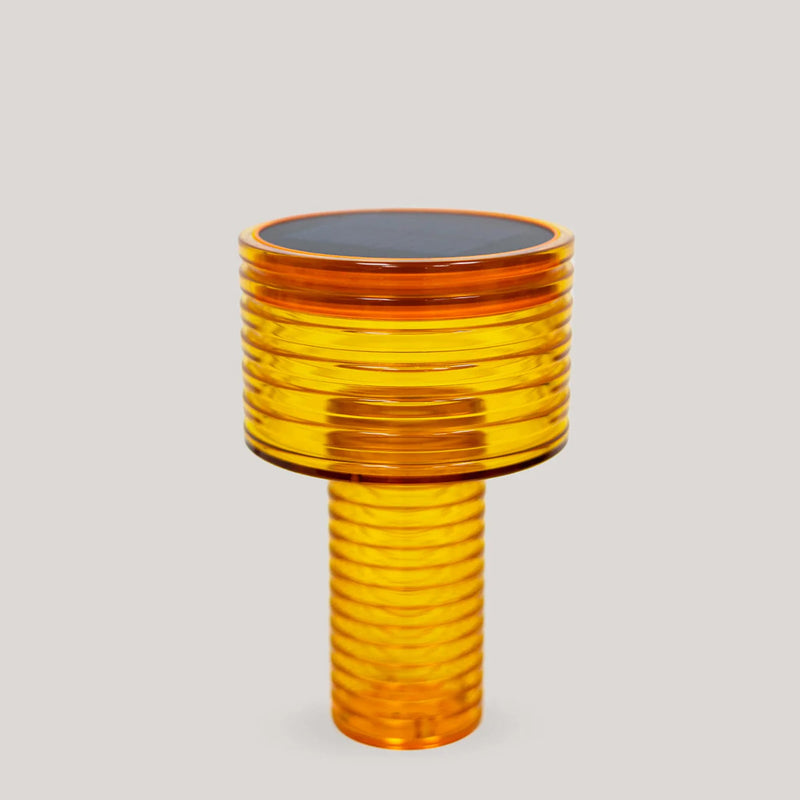 Designed for flexibility, Ambar offers solar-powered lighting with adjustable brightness and a compact footprint.