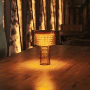 Designed for modern spaces, Ambar delivers soft ambient light with solar charging and long-lasting battery autonomy.