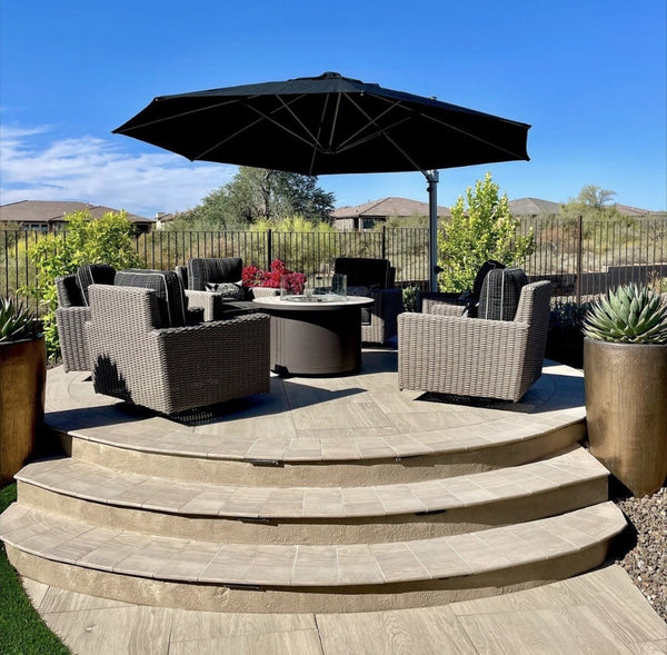 Frankford Aurora Cantilever Umbrella - Aluminum - 13' Octagon