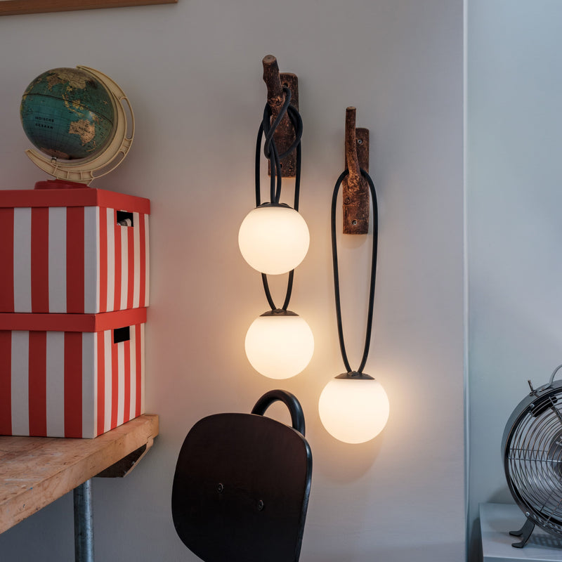 A trio of compact rechargeable lamps with soft 2700K glow by Fatboy.