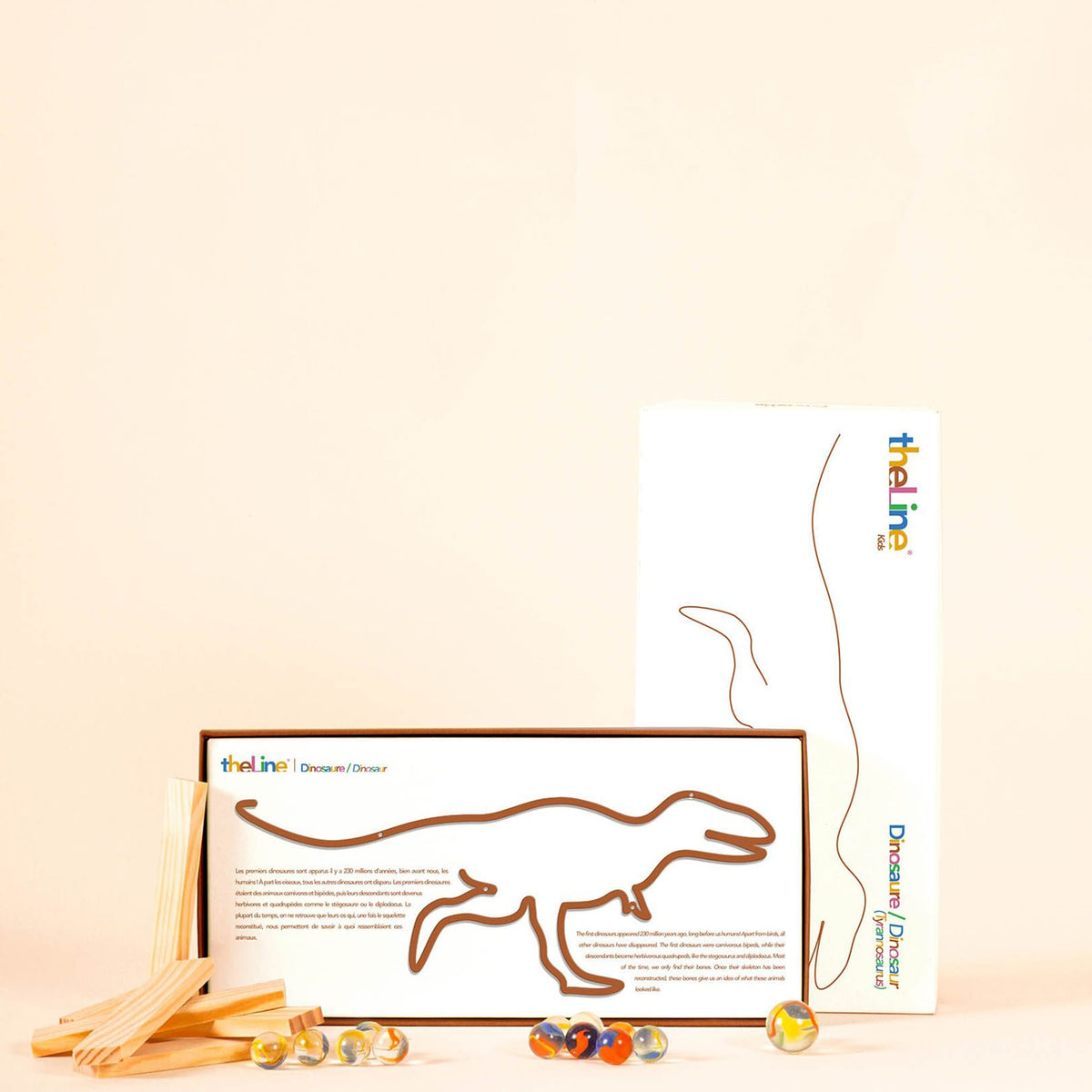 Stylish Dinosaur Line art showcases a delightful dinosaur, ideal for decorating nurseries, playrooms, or children&#39;s rooms.