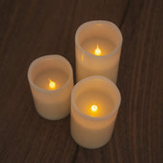 Create depth and warmth with three LED candles, each offering a realistic flame effect and soft glow.