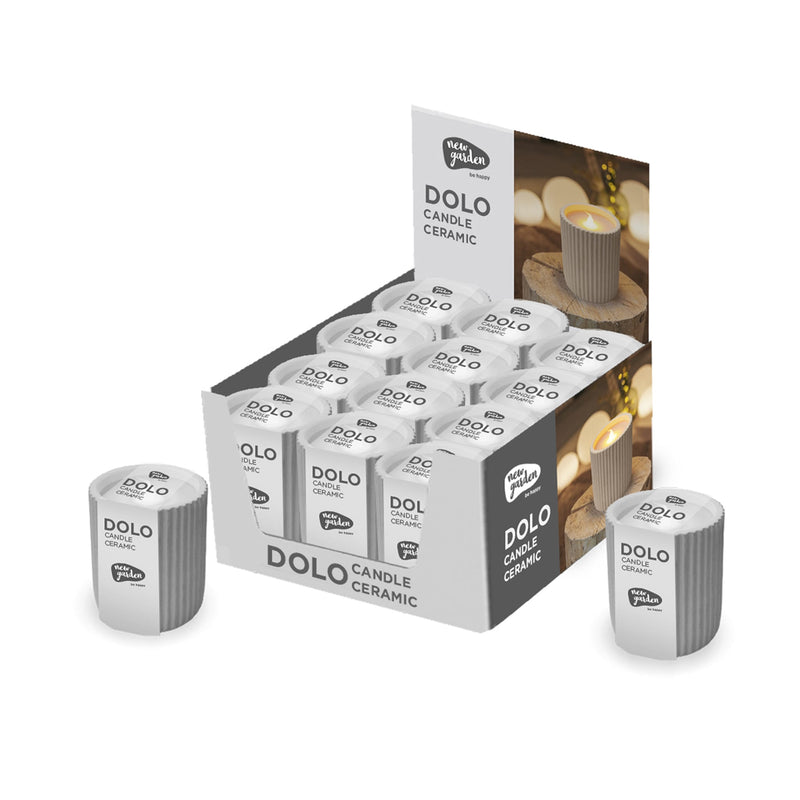Dolo candle ceramic by Newgarden, packaging.