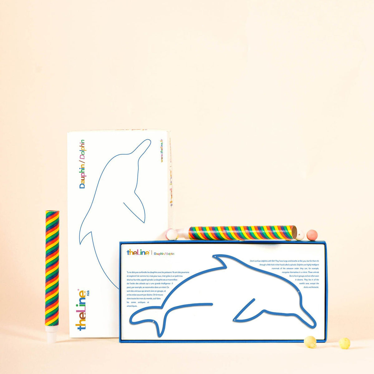 Stylish Dolphin Line art captures a joyful dolphin, ideal for decorating nurseries, playrooms, or children&#39;s rooms.