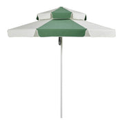 Premium Double Caspar Patio Umbrella providing substantial shade, elegant design, and enhanced airflow with its lofted canopy.
