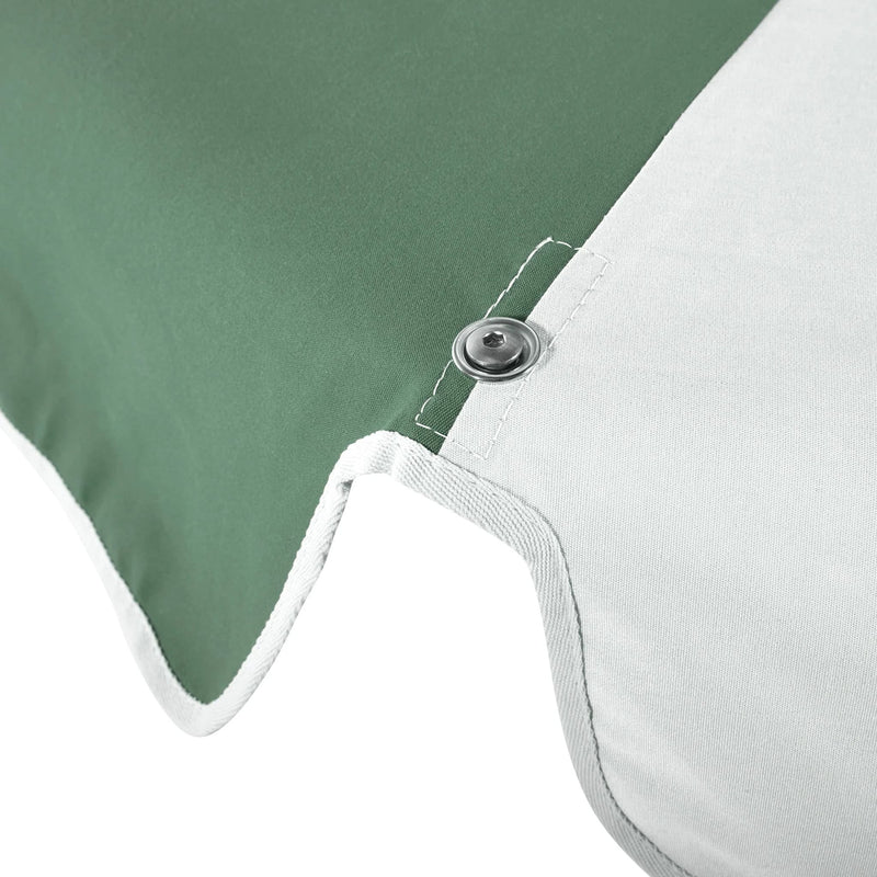 Elegant Double Caspar Umbrella offering UPF50+ sun protection and a seamless design for residential and commercial use.
