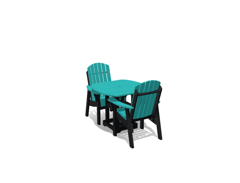 Krahn 34" x 36" Dining Table with 2 Chairs