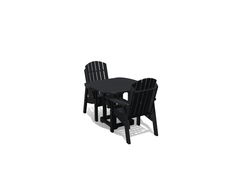 Krahn 34" x 36" Dining Table with 2 Chairs