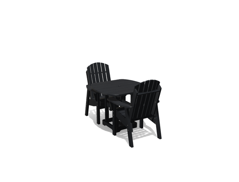 Krahn 34" x 36" Dining Table with 2 Chairs