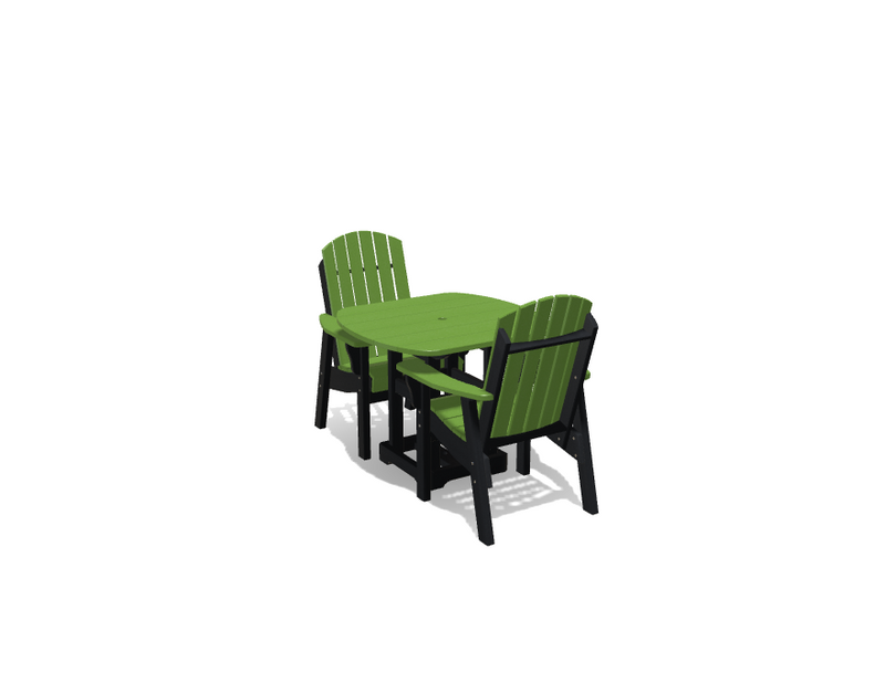 Krahn 34" x 36" Dining Table with 2 Chairs