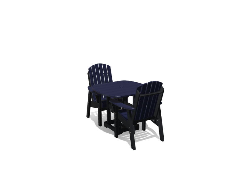 Krahn 34" x 36" Dining Table with 2 Chairs