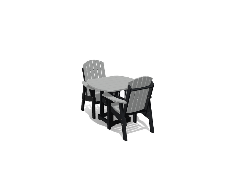 Krahn 34" x 36" Dining Table with 2 Chairs