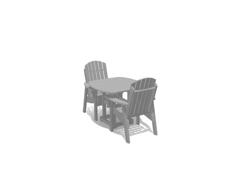 Krahn 34" x 36" Dining Table with 2 Chairs