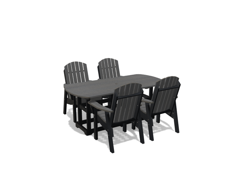 Krahn 34" x 72" Dining Table with 4 Chairs