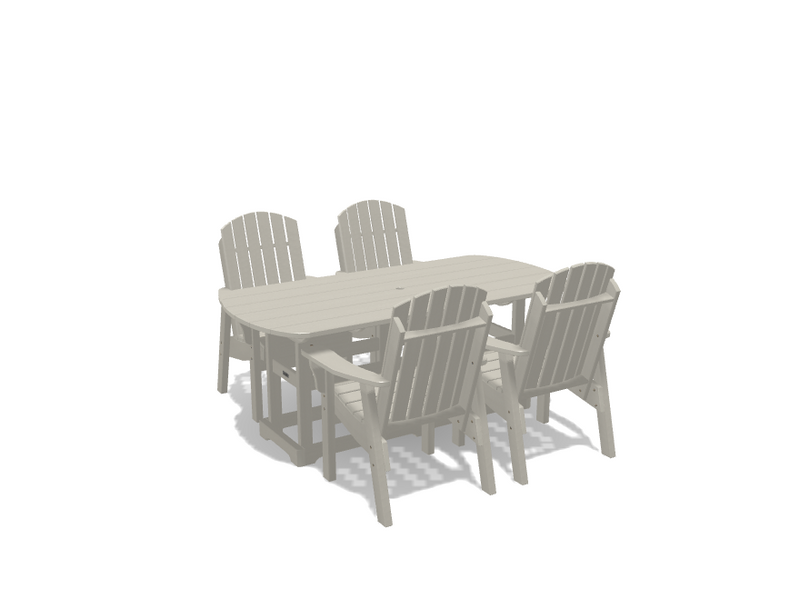 Krahn 34" x 72" Dining Table with 4 Chairs