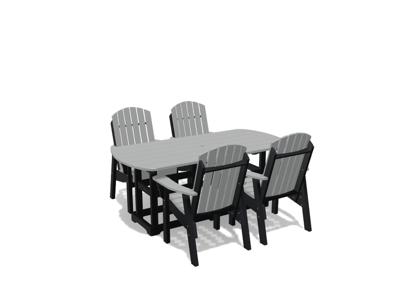 Krahn 34" x 72" Dining Table with 4 Chairs