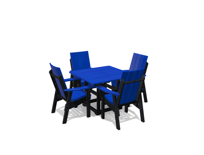 Krahn 40" x 40" Dining Table with 4 Modern Chairs