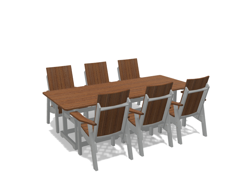 Krahn 40" x 96" Dining Table with 6 Chairs