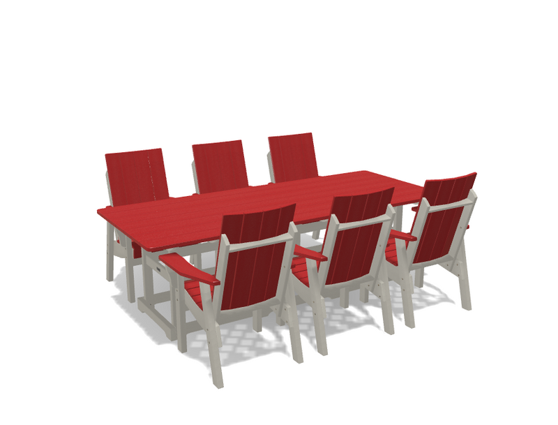 Krahn 40" x 96" Dining Table with 6 Chairs