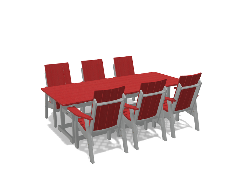 Krahn 40" x 96" Dining Table with 6 Chairs