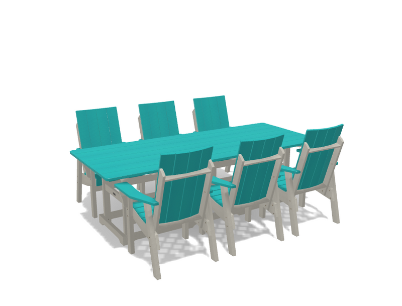 Krahn 40" x 96" Dining Table with 6 Chairs