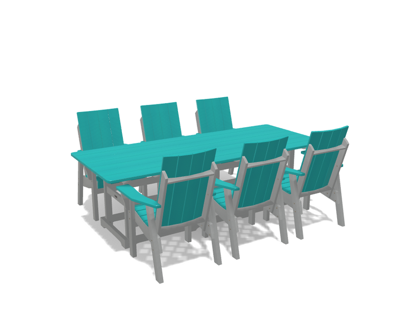 Krahn 40" x 96" Dining Table with 6 Chairs