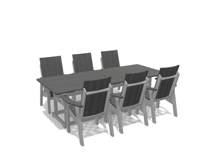 Krahn 40" x 96" Dining Table with 6 Chairs