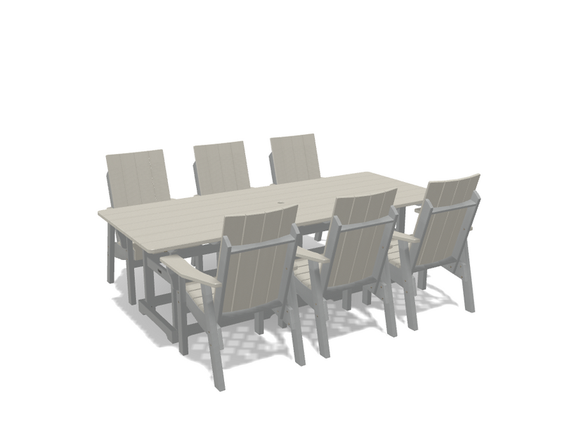 Krahn 40" x 96" Dining Table with 6 Chairs