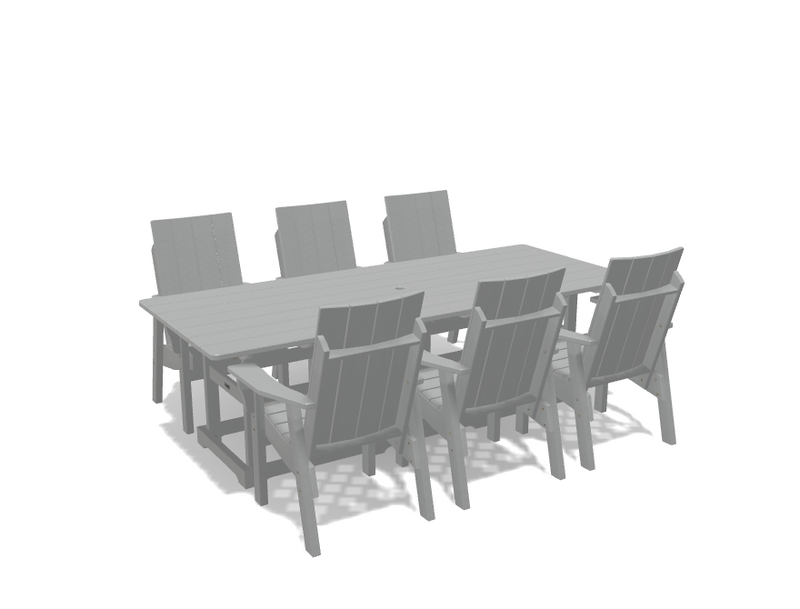Krahn 40" x 96" Dining Table with 6 Chairs