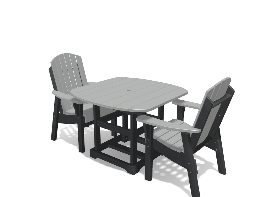 Krahn 40&quot; x 40&quot; Table with 2 Dining Chairs - Classic Back