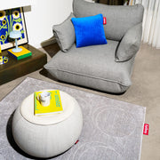 Neutral-hued, plush Fatboy Dot Carpet, 160x230 cm, adds comfort and style to any room.