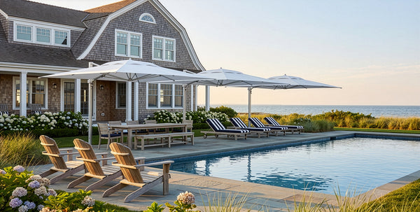 Frankford Eclipse Designer Cantilever Umbrella - 10' x 13' Rectangle
