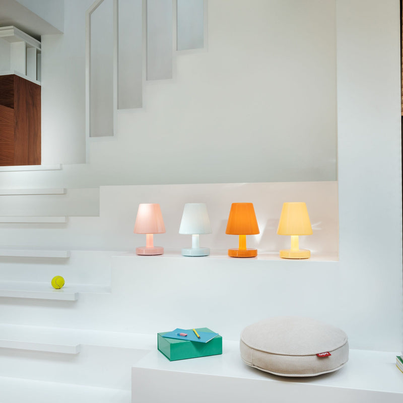 Wireless table lamp designed by DeMakersVan with iconic Fatboy style.