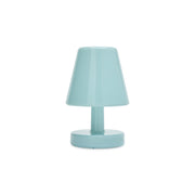 Edison the Ambiance in polar blue is a wireless table lamp designed to create instant cozy lighting.